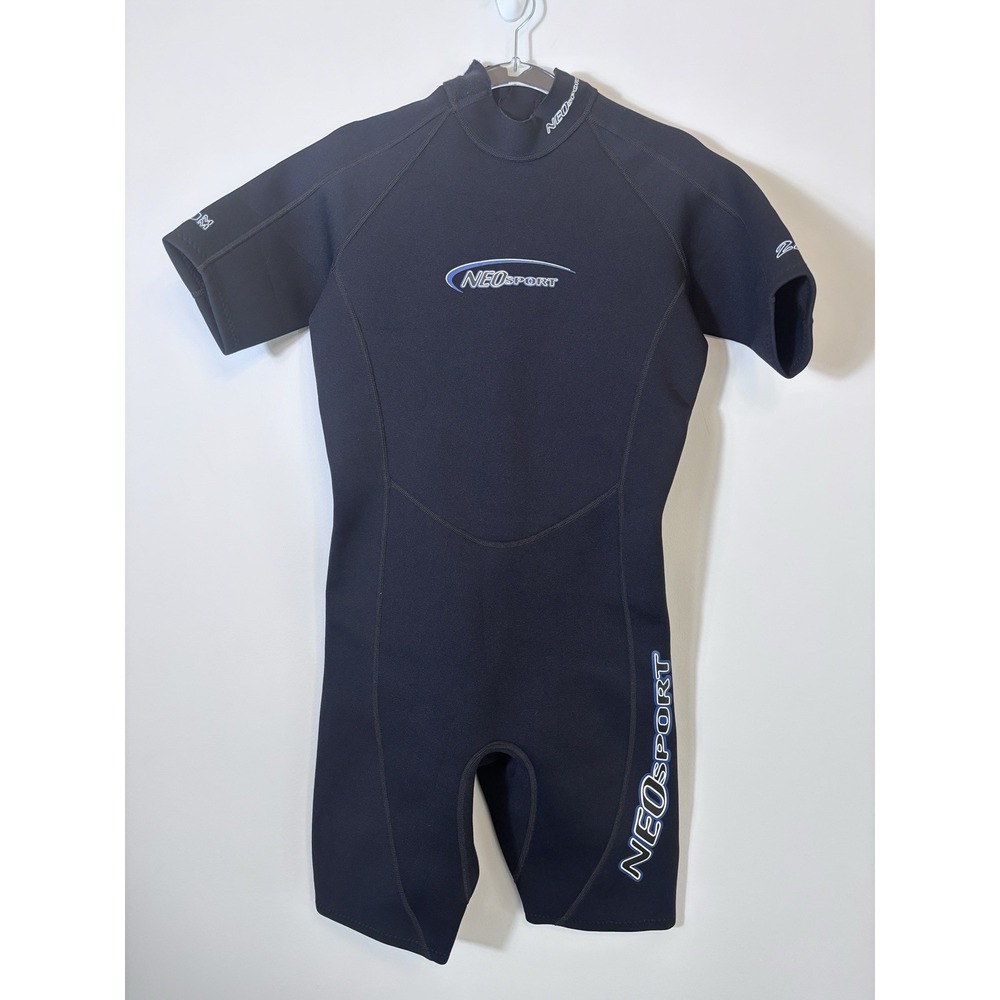 Neosport  Men's 2/0 mm Shorty neoprene wetsuit S620MB Size Small Surfing Snorkel